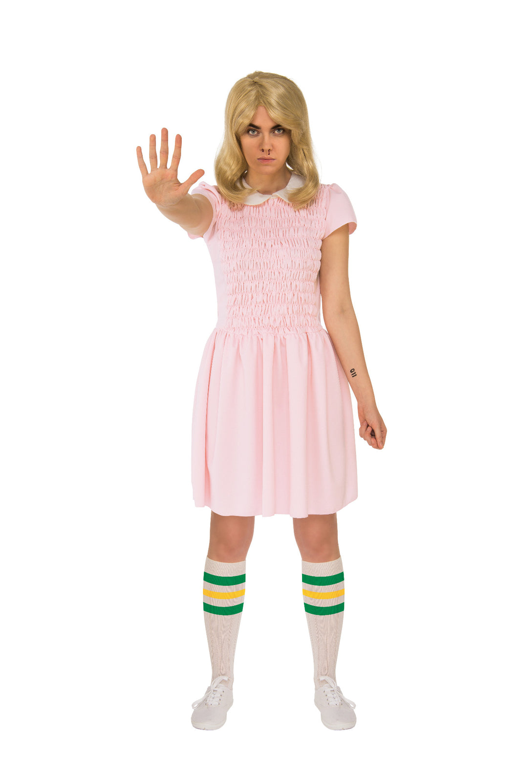 Eleven Pink Dress ADULT Womens Costume NEW Stranger Things