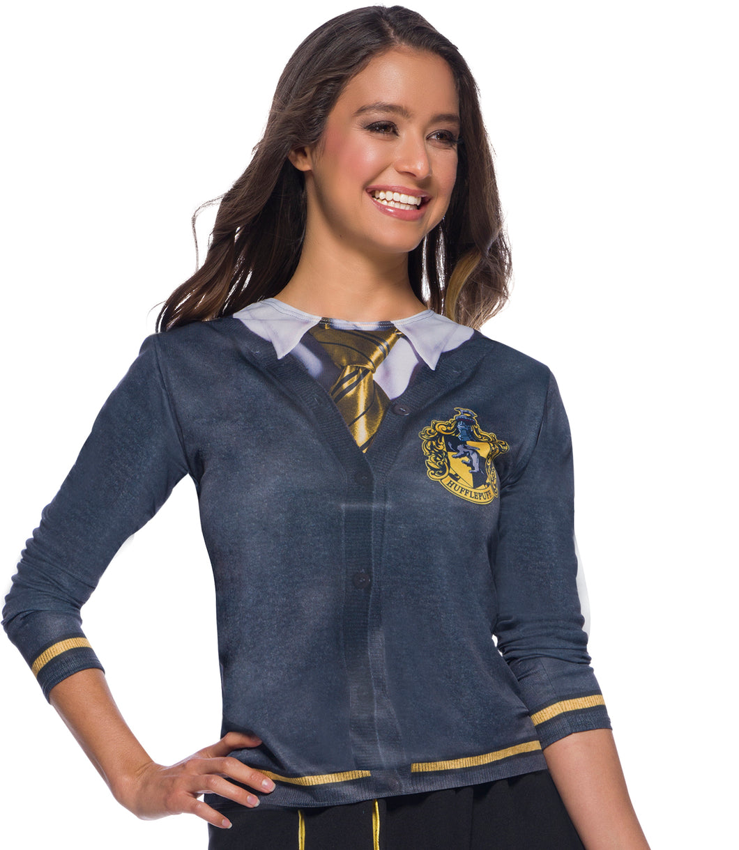 Hufflepuff ADULT Womens Costume Top Shirt NEW Harry Potter