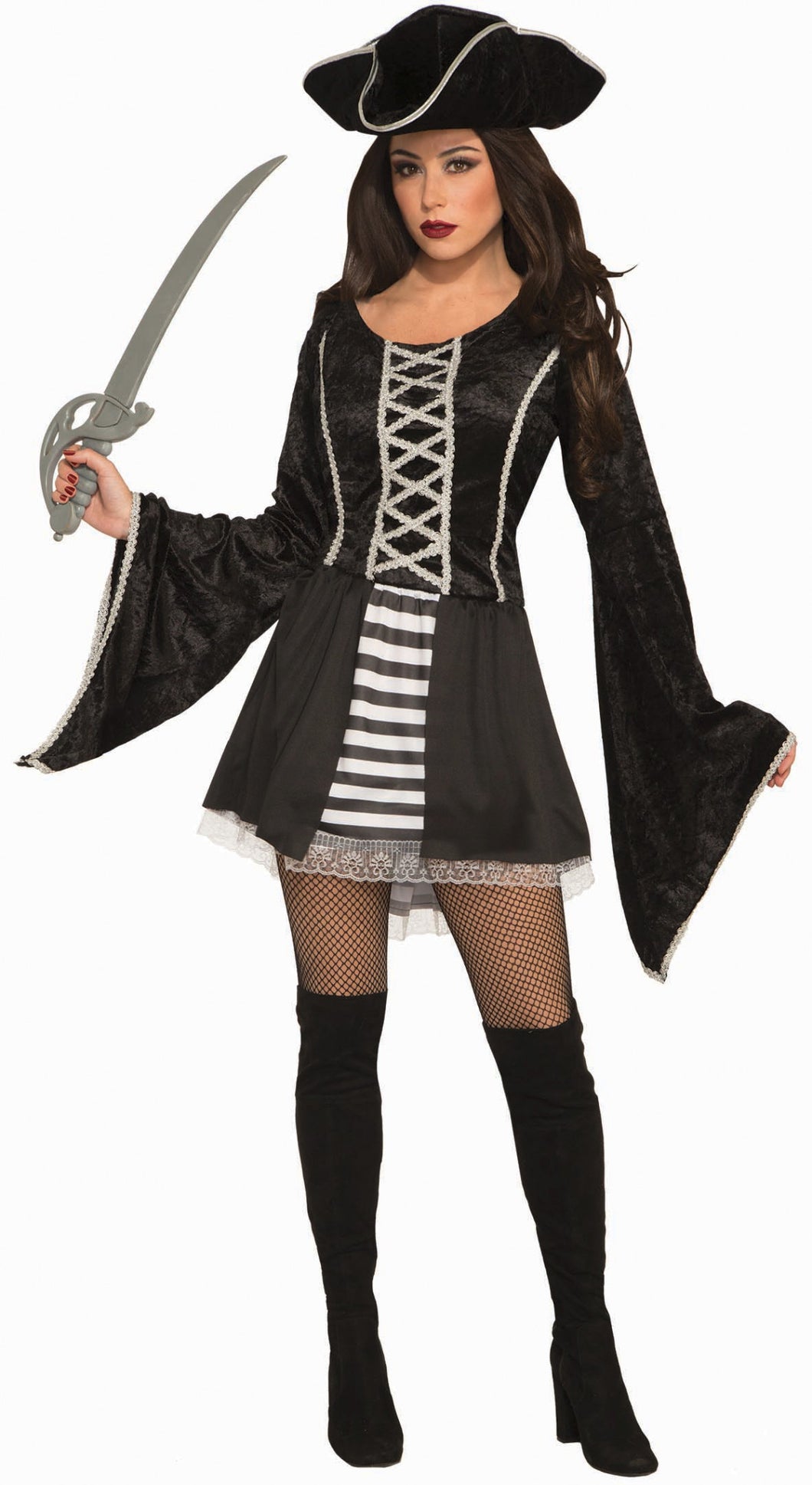 Black Seas Pirate Adult Womens Female Costume Dress Standard Size NEW