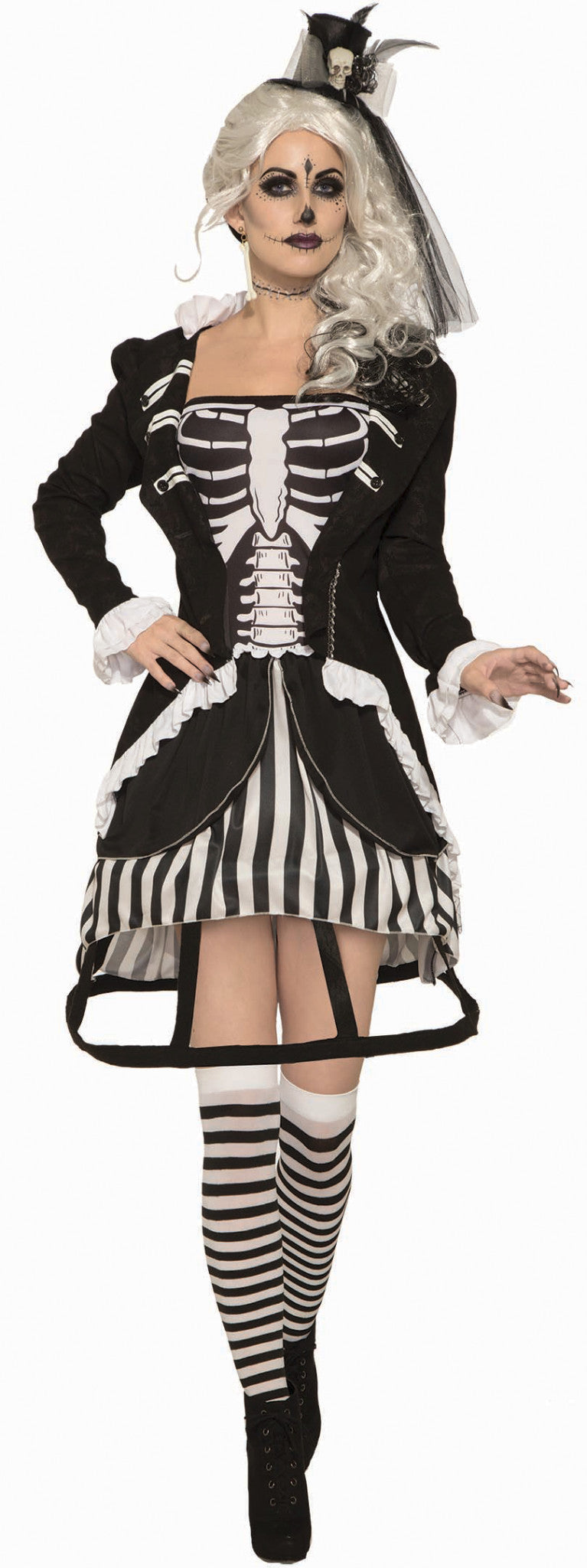 Eternal Bonez Skeleton Dress Adult Female Womens Costume Standard Size NEW Ghost