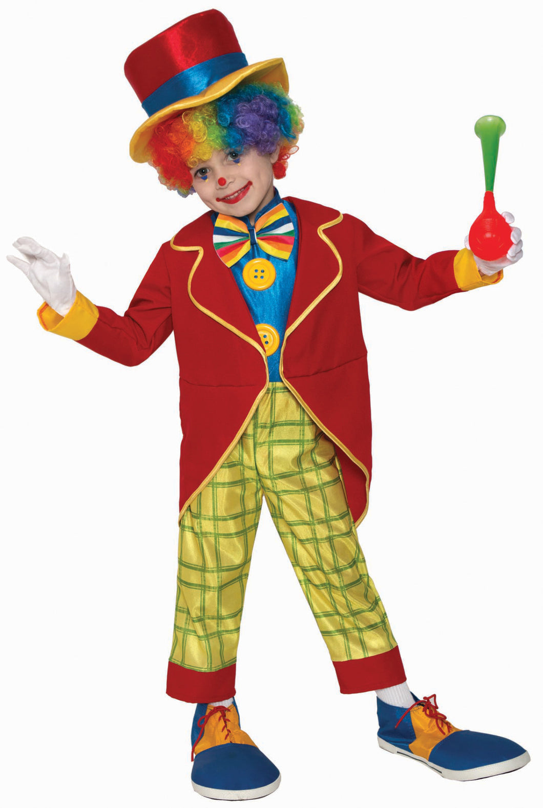 Funny Circus Clown Child Boys Costume NEW