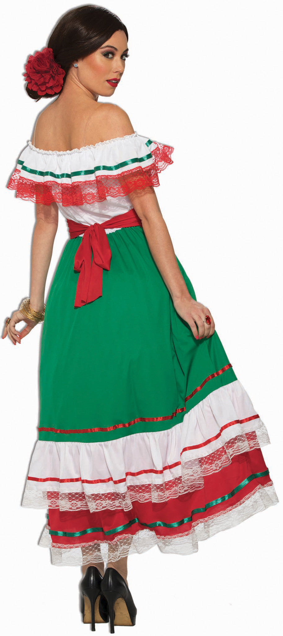 Fiesta Dress Womens Adult Costume NEW Mexican