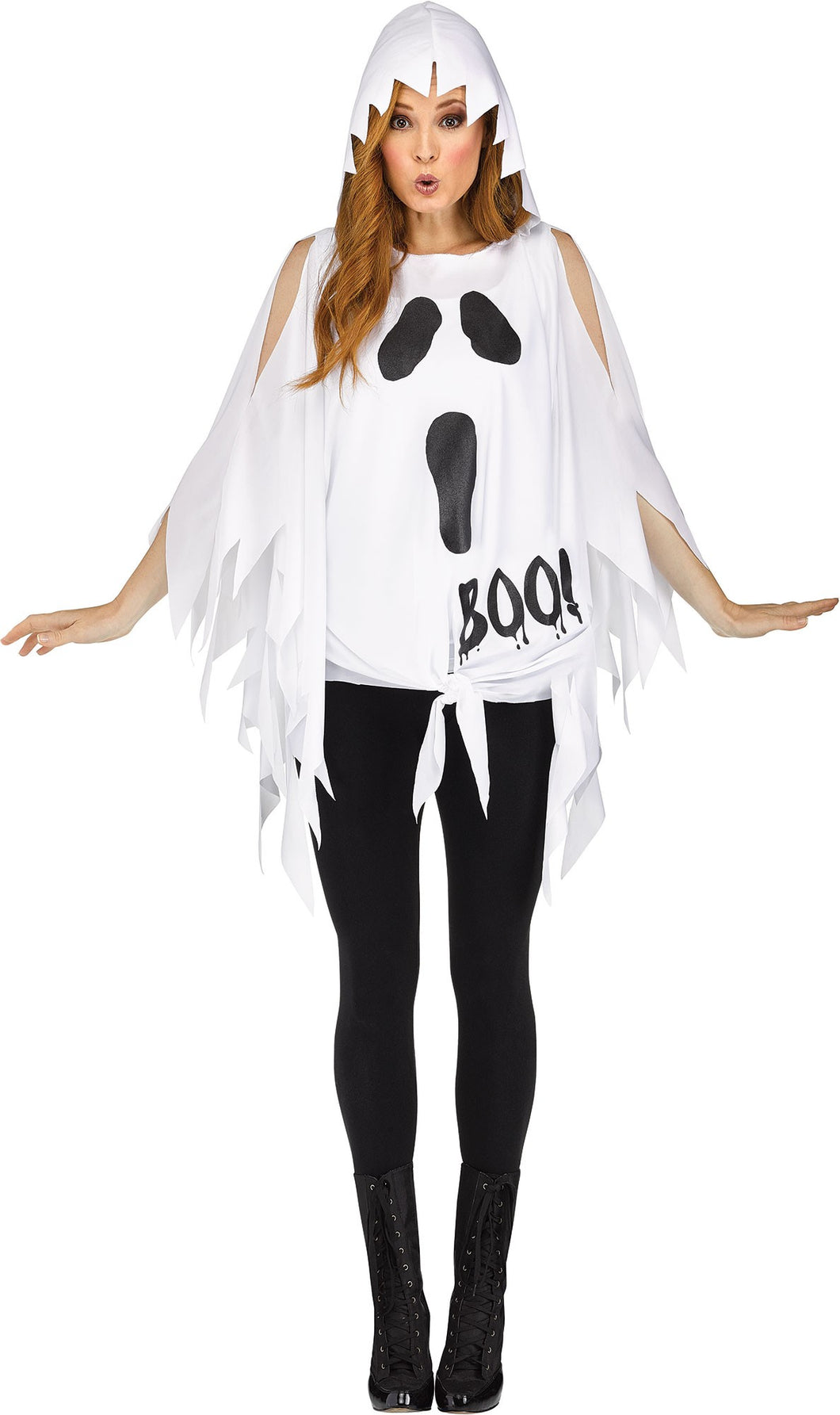 Cold Shoulder Ghost Poncho Adult Womens Costume Accessory NEW One Size FW