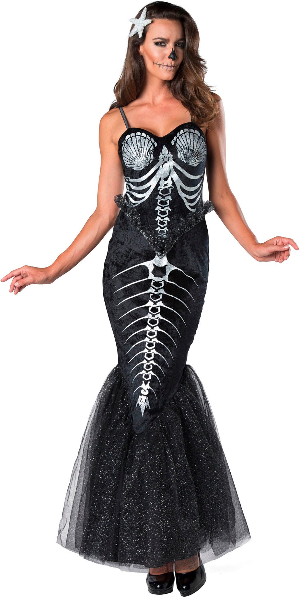 Skeleton Mermaid ADULT Womens Costume NEW