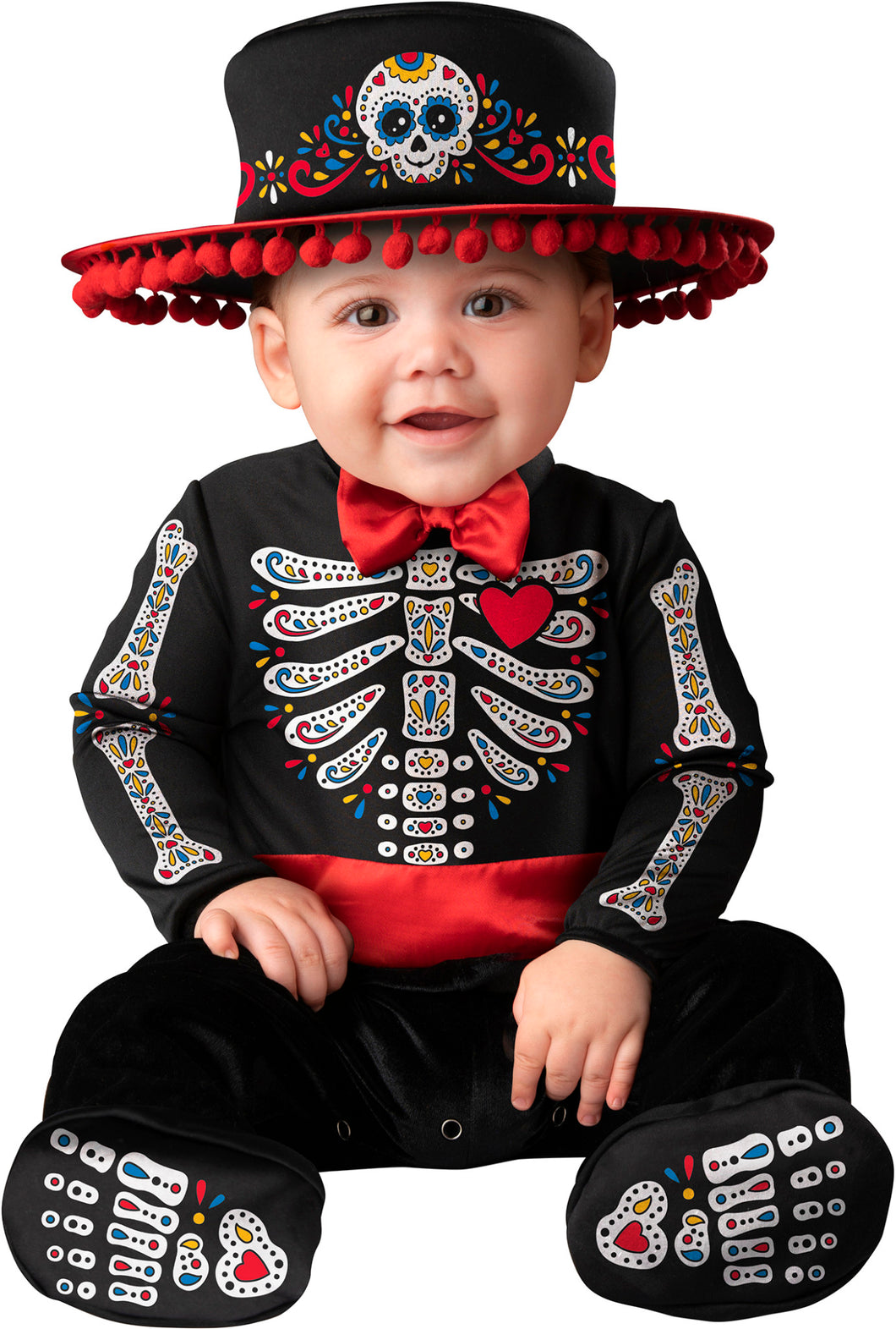 Sugar Skull Cutie Baby Infant Child Boys Costume NEW Skeleton Dia de los Muertos