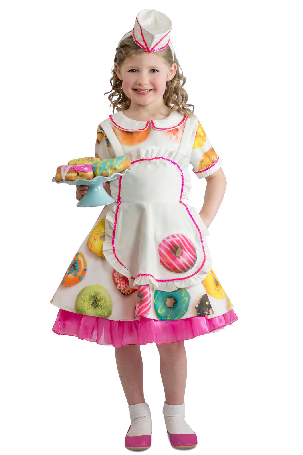 Donut Waitress CHILD Girls Premium Costume NEW Doughnut Size 18 Months - 2T